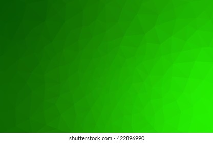 Green polygonal illustration, which consist of triangles. Geometric background in Origami style with gradient. Triangular design for your business.