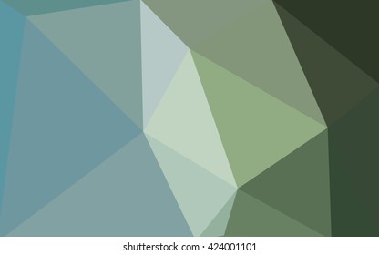 Green polygonal illustration, which consist of triangles. Geometric background in Origami style with gradient. Triangular design for your business.