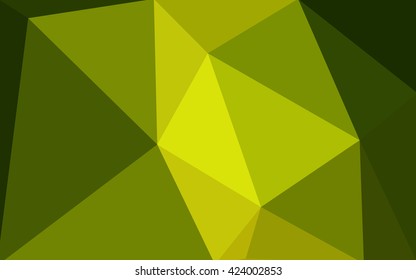 Green polygonal illustration, which consist of triangles. Geometric background in Origami style with gradient. Triangular design for your business.