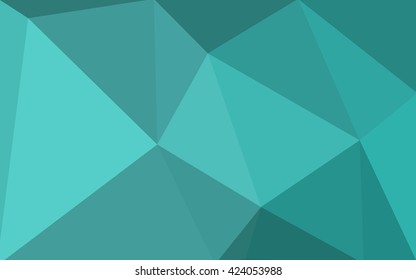 Green polygonal illustration, which consist of triangles. Geometric background in Origami style with gradient. Triangular design for your business.