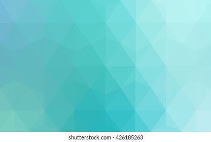 Green polygonal illustration, which consist of triangles. Geometric background in Origami style with gradient. Triangular design for your business.