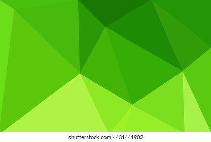 Green polygonal illustration, which consist of triangles. Geometric background in Origami style with gradient. Triangular design for your business.