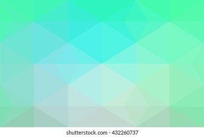 Green polygonal illustration, which consist of triangles. Geometric background in Origami style with gradient. Triangular design for your business.