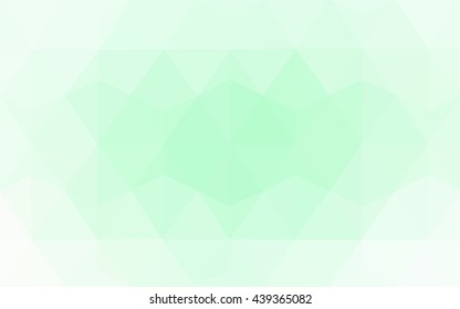 Green polygonal illustration, which consist of triangles. Geometric background in Origami style with gradient. Triangular design for your business.