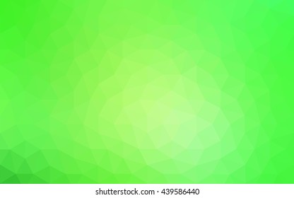Green polygonal illustration, which consist of triangles. Geometric background in Origami style with gradient. Triangular design for your business.