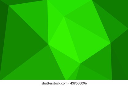 Green polygonal illustration, which consist of triangles. Geometric background in Origami style with gradient. Triangular design for your business.