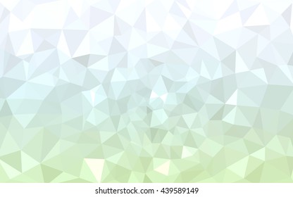 Green polygonal illustration, which consist of triangles. Geometric background in Origami style with gradient. Triangular design for your business.