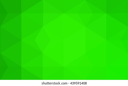 Green polygonal illustration, which consist of triangles. Geometric background in Origami style with gradient. Triangular design for your business.