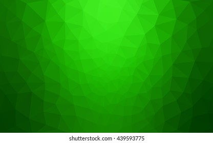 Green polygonal illustration, which consist of triangles. Geometric background in Origami style with gradient. Triangular design for your business.