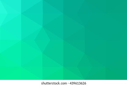 Green polygonal illustration, which consist of triangles. Geometric background in Origami style with gradient. Triangular design for your business.