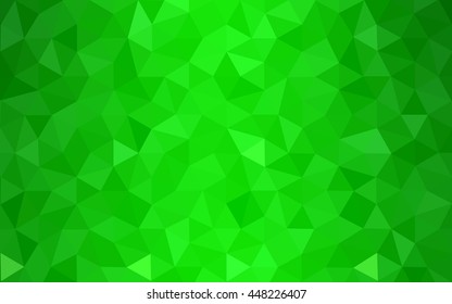 Green polygonal illustration, which consist of triangles. Geometric background in Origami style with gradient. Triangular design for your business. Green polygonal illustration, which consist of triangles. Geometric background in Origami style with gradient. Triangular design for your business.