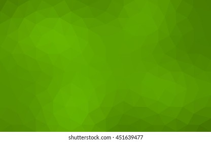 Green polygonal illustration, which consist of triangles. Geometric background in Origami style with gradient. Triangular design for your business.