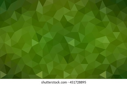 Green polygonal illustration, which consist of triangles. Geometric background in Origami style with gradient. Triangular design for your business.