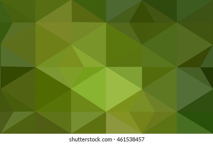 Green polygonal illustration, which consist of triangles. Geometric background in Origami style with gradient. Triangular design for your business.