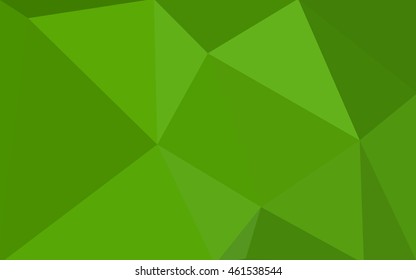 Green polygonal illustration, which consist of triangles. Geometric background in Origami style with gradient. Triangular design for your business.