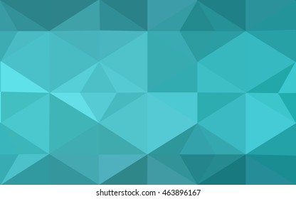 Green polygonal illustration, which consist of triangles. Geometric background in Origami style with gradient. Triangular design for your business.