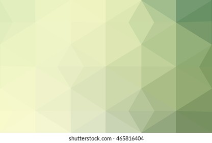 Green polygonal illustration, which consist of triangles. Geometric background in Origami style with gradient. Triangular design for your business.