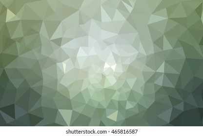 Green polygonal illustration, which consist of triangles. Geometric background in Origami style with gradient. Triangular design for your business.