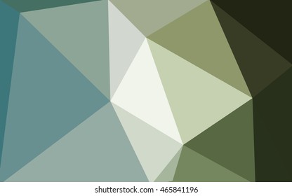Green polygonal illustration, which consist of triangles. Geometric background in Origami style with gradient. Triangular design for your business.