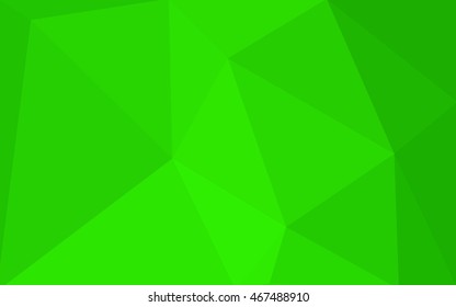 Green polygonal illustration, which consist of triangles. Geometric background in Origami style with gradient. Triangular design for your business.