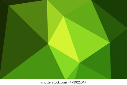 Green polygonal illustration, which consist of triangles. Geometric background in Origami style with gradient. Triangular design for your business.