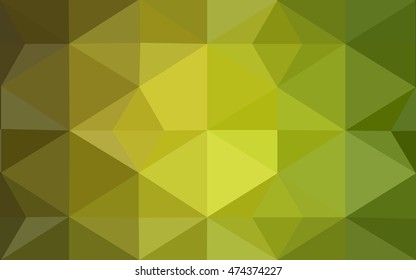 Green polygonal illustration, which consist of triangles. Geometric background in Origami style with gradient. Triangular design for your business.