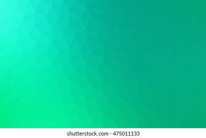 Green polygonal illustration, which consist of triangles. Geometric background in Origami style with gradient. Triangular design for your business.