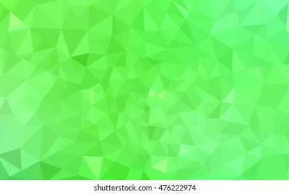 Green polygonal illustration, which consist of triangles. Geometric background in Origami style with gradient. Triangular design for your business.