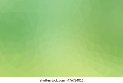 Green polygonal illustration, which consist of triangles. Geometric background in Origami style with gradient. Triangular design for your business.