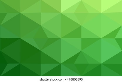Green polygonal illustration, which consist of triangles. Geometric background in Origami style with gradient. Triangular design for your business.