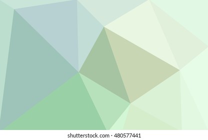 Green polygonal illustration, which consist of triangles. Geometric background in Origami style with gradient. Triangular design for your business.