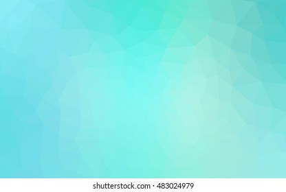 Green polygonal illustration, which consist of triangles. Geometric background in Origami style with gradient. Triangular design for your business.