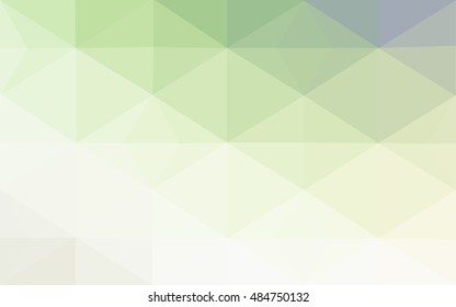 Green polygonal illustration, which consist of triangles. Geometric background in Origami style with gradient. Triangular design for your business.