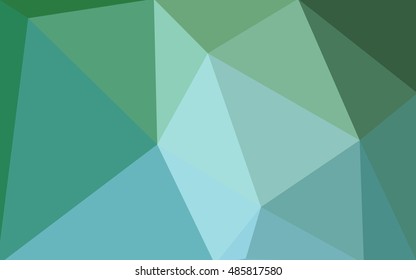Green polygonal illustration, which consist of triangles. Geometric background in Origami style with gradient. Triangular design for your business.