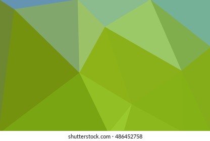 Green polygonal illustration, which consist of triangles. Geometric background in Origami style with gradient. Triangular design for your business.
