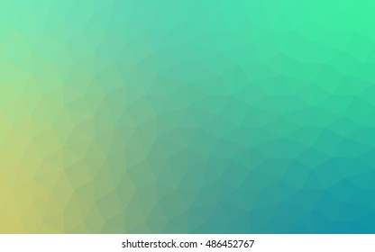 Green polygonal illustration, which consist of triangles. Geometric background in Origami style with gradient. Triangular design for your business.