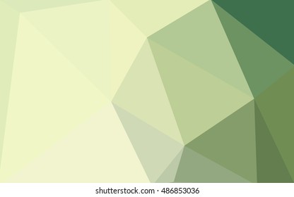 Green polygonal illustration, which consist of triangles. Geometric background in Origami style with gradient. Triangular design for your business.