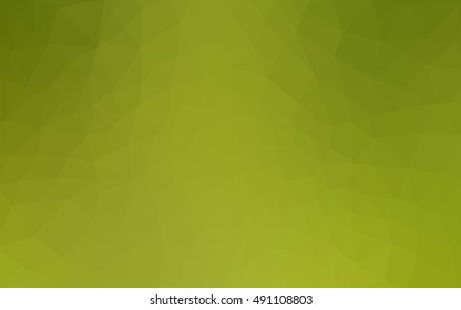 Green polygonal illustration, which consist of triangles. Geometric background in Origami style with gradient. Triangular design for your business.