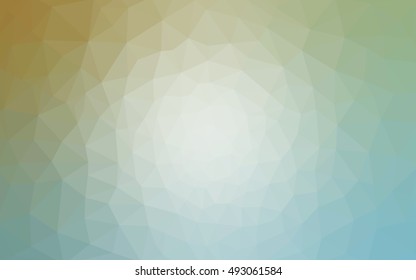 Green polygonal illustration, which consist of triangles. Geometric background in Origami style with gradient. Triangular design for your business.