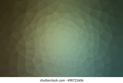 Green polygonal illustration, which consist of triangles. Geometric background in Origami style with gradient. Triangular design for your business.