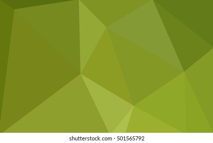 Green polygonal illustration, which consist of triangles. Geometric background in Origami style with gradient. Triangular design for your business.