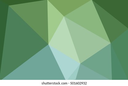 Green polygonal illustration, which consist of triangles. Geometric background in Origami style with gradient. Triangular design for your business.