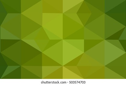 Green polygonal illustration, which consist of triangles. Geometric background in Origami style with gradient. Triangular design for your business.