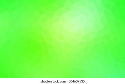 Green polygonal illustration, which consist of triangles. Geometric background in Origami style with gradient. Triangular design for your business.