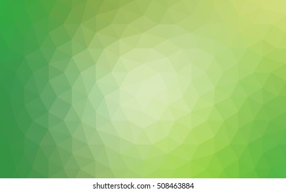 Green polygonal illustration, which consist of triangles. Geometric background in Origami style with gradient. Triangular design for your business.
