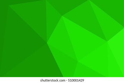 Green polygonal illustration, which consist of triangles. Geometric background in Origami style with gradient. Triangular design for your business.