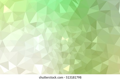 Green polygonal illustration, which consist of triangles. Geometric background in Origami style with gradient. Triangular design for your business.
