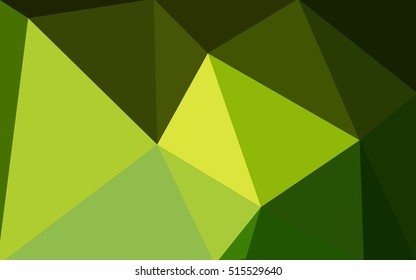Green polygonal illustration, which consist of triangles. Geometric background in Origami style with gradient. Triangular design for your business.