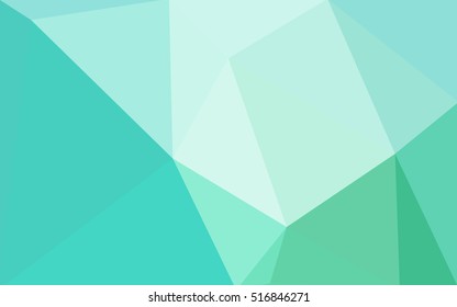 Green polygonal illustration, which consist of triangles. Geometric background in Origami style with gradient. Triangular design for your business.
