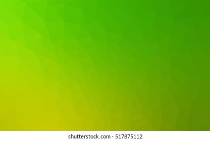 Green polygonal illustration, which consist of triangles. Geometric background in Origami style with gradient. Triangular design for your business.